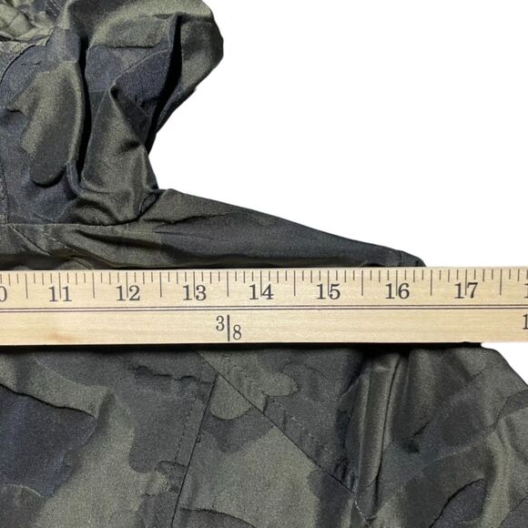 BLANC NOIR Camo Grenadier Utility Jacket Size XS Hooded Olive Green Jacquard EUC - Picture 13 of 16